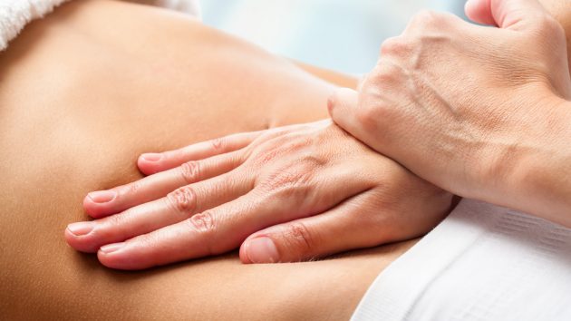 image of an Osteopathic belly massage