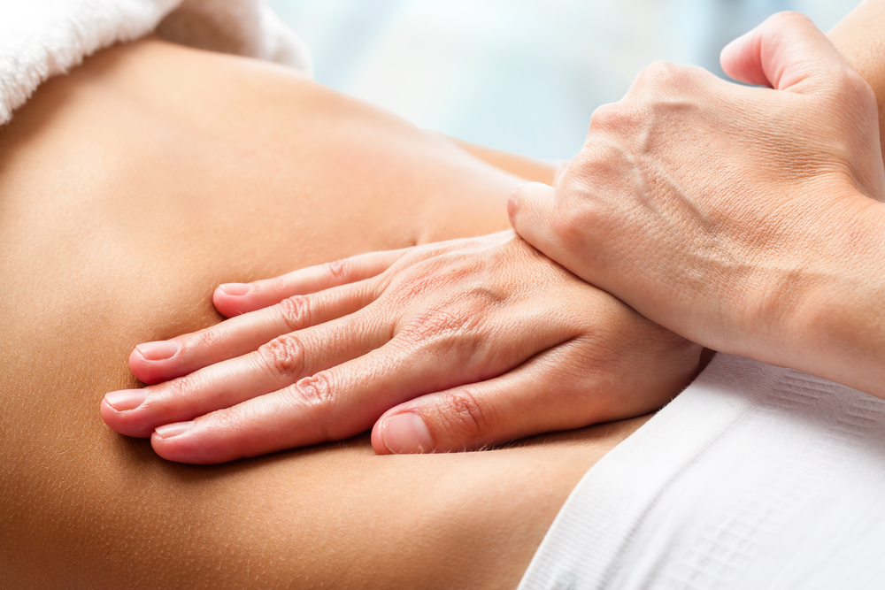 image of an Osteopathic belly massage